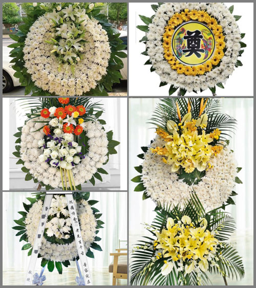 山东青岛即墨市北安街道郭庄三村花圈速递